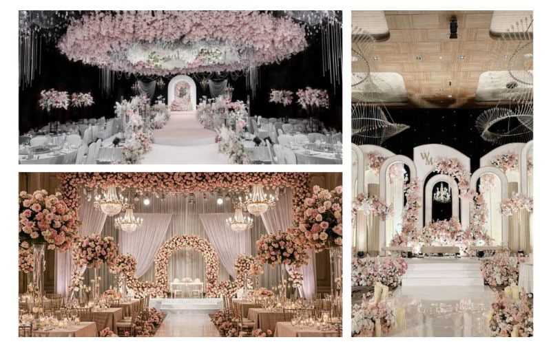 Đồng bộ phong cách trang trí tiệc cưới